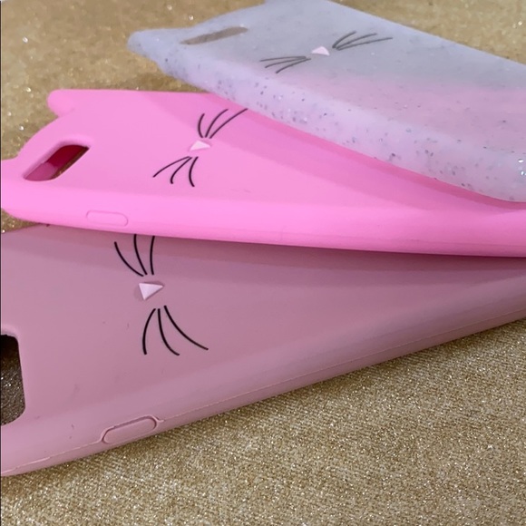Phone Case Cat Ears iPhone 7 8 Plus Pink Clear NWT - Picture 3 of 10